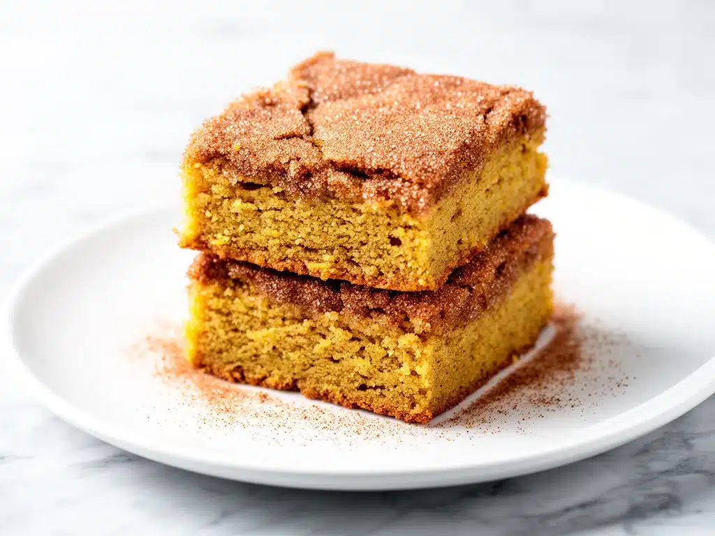 soft spice snickerdoodle bars - featured image