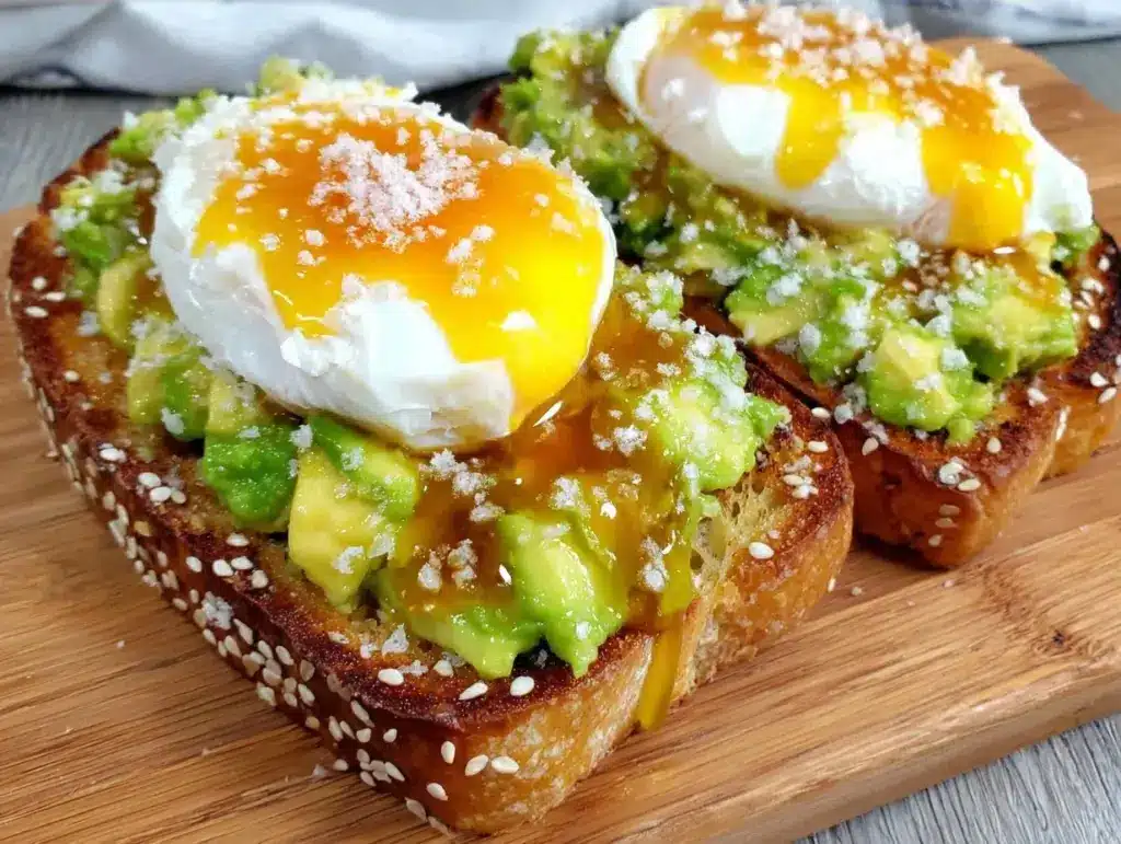 Home 4 Sourdough Breakfast Toast with Avocado and Poached Egg - featured image
