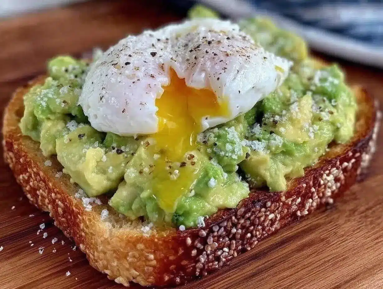 Sourdough Breakfast Toast: 3-Step Brunch for Guests 4 Sourdough Breakfast Toast with Avocado and Poached Egg preparation steps