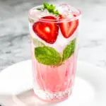 Sparkling Strawberry Basil Lemonade - featured image