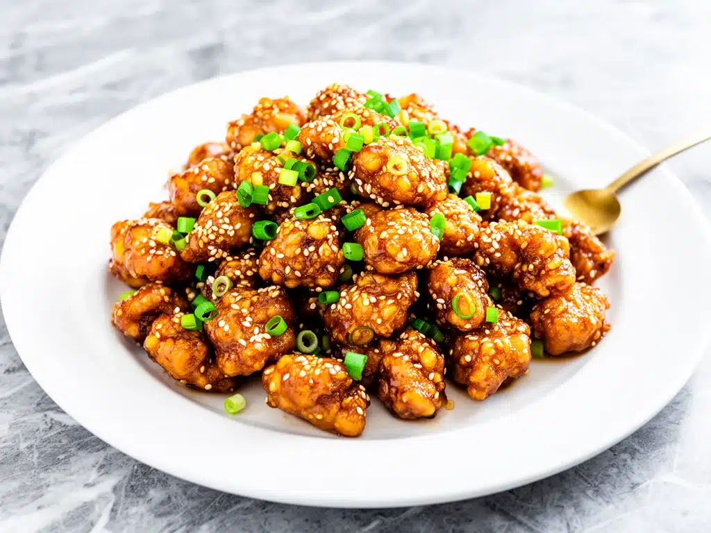 Sticky Sesame Garlic Chicken Bites - featured image