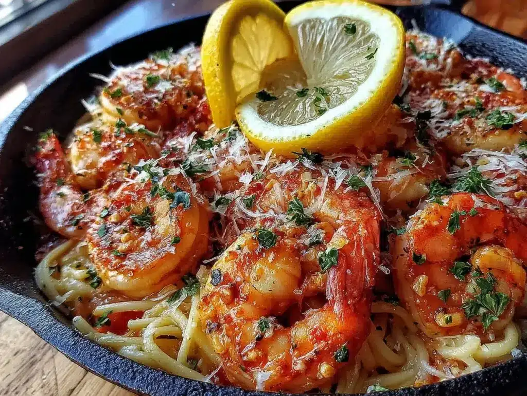 20-Min Garlic Butter Shrimp Scampi with Lemon - featured image