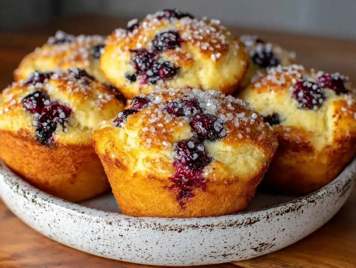 Bakery-Style Blueberry Muffins with Crunchy Sugar Tops: The Only Recipe You Need 4 bakery-style blueberry muffins preparation steps