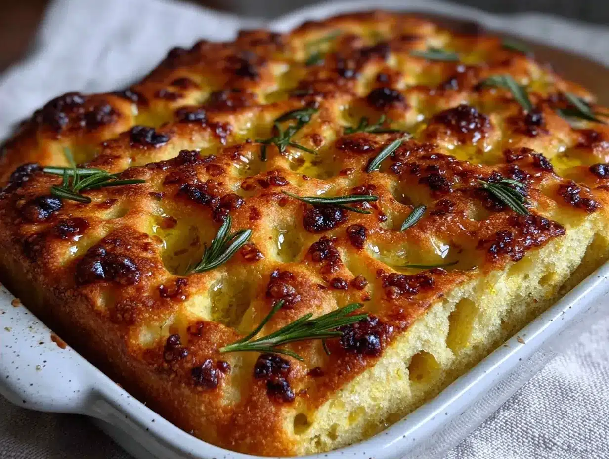 Beginner Sourdough Focaccia for One: Perfect Small Batch 4 Beginner Sourdough Focaccia for One preparation steps