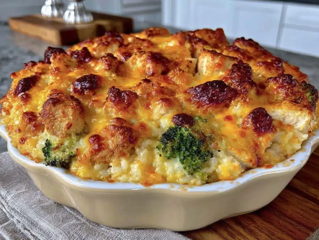 Budget Chicken Broccoli Rice Casserole: 1 Person, 30 Min 4 Budget Chicken Broccoli Rice Casserole preparation steps