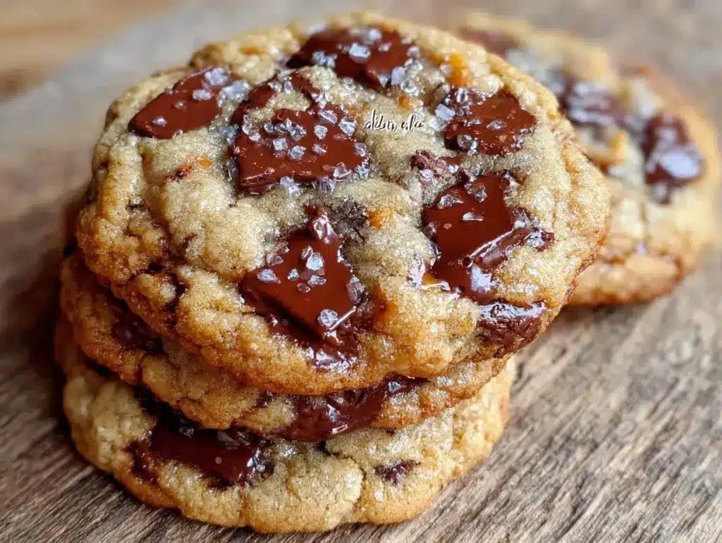 Chewy Brown Butter Chocolate Chip Cookies - featured image