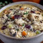 chicken and wild rice soup - featured image