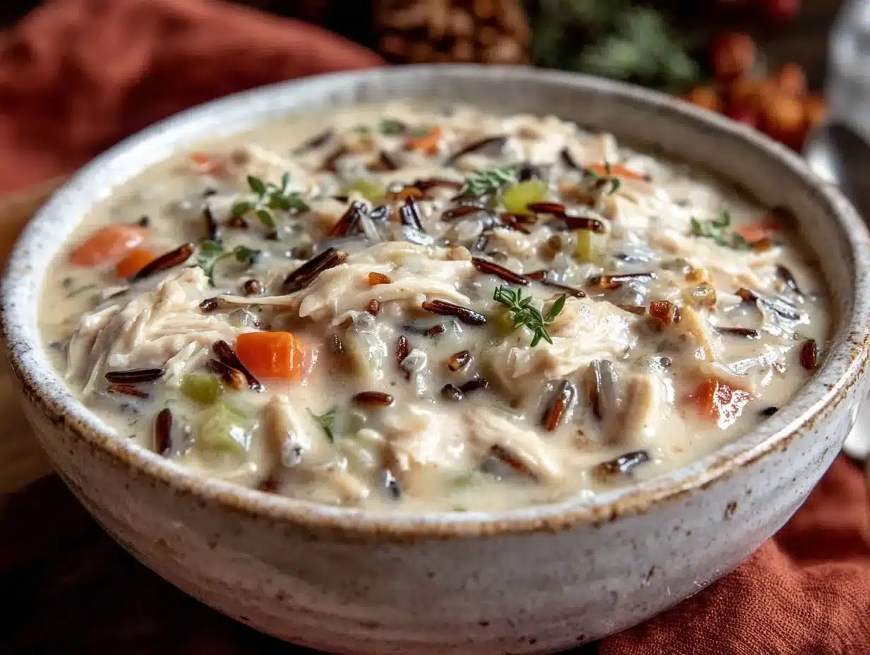 Cozy Fall Chicken and Wild Rice Soup: Easy 5-Ingredient Comfort 4 chicken and wild rice soup preparation steps