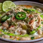 cozy fall white chicken chili - featured image