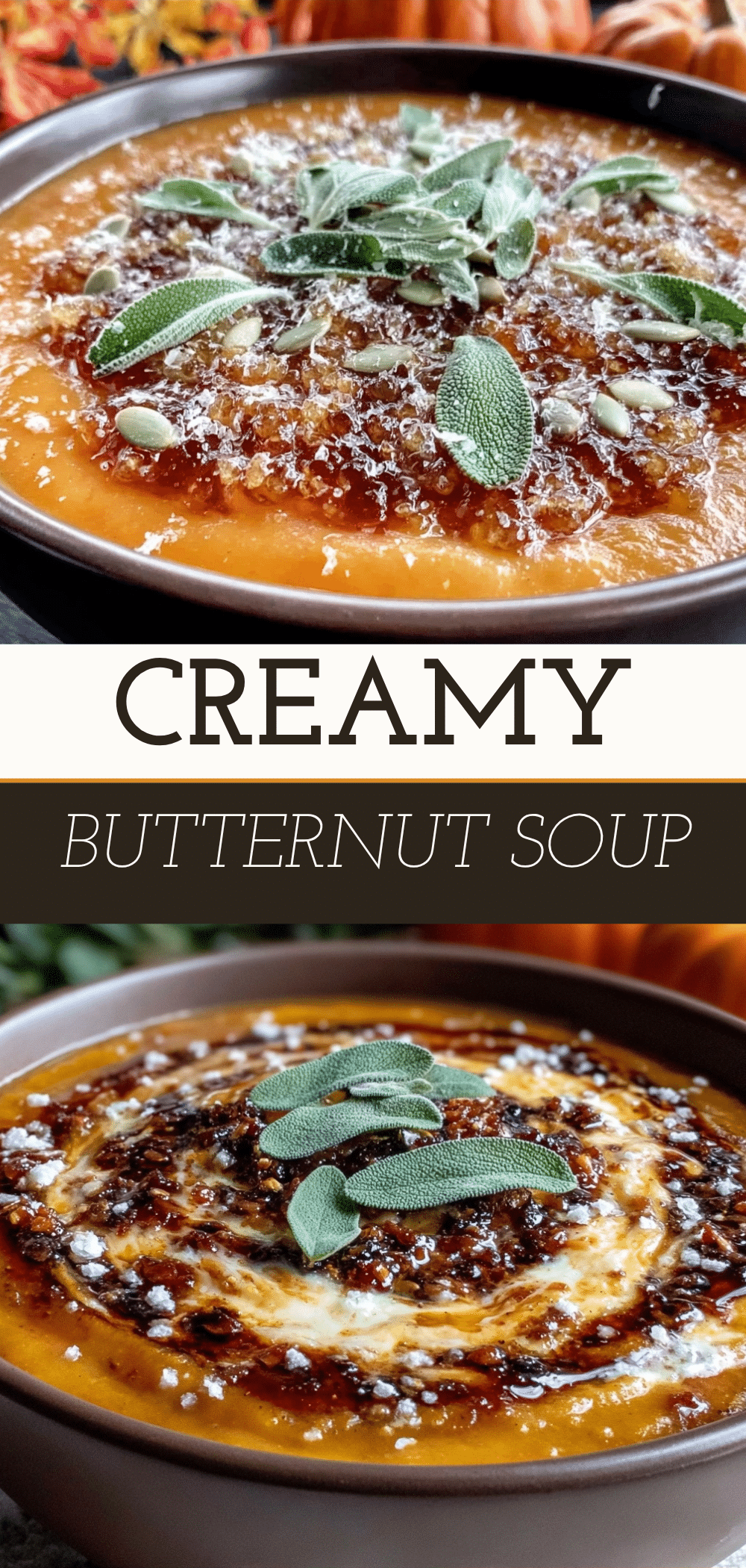 Creamy Butternut Squash Soup with Sage: Easy Whole Food Fuel 5 creamy butternut squash soup with sage recipe