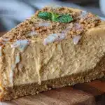 creamy no bake pumpkin cheesecake - featured image