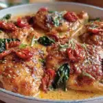 creamy tuscan garlic chicken - featured image