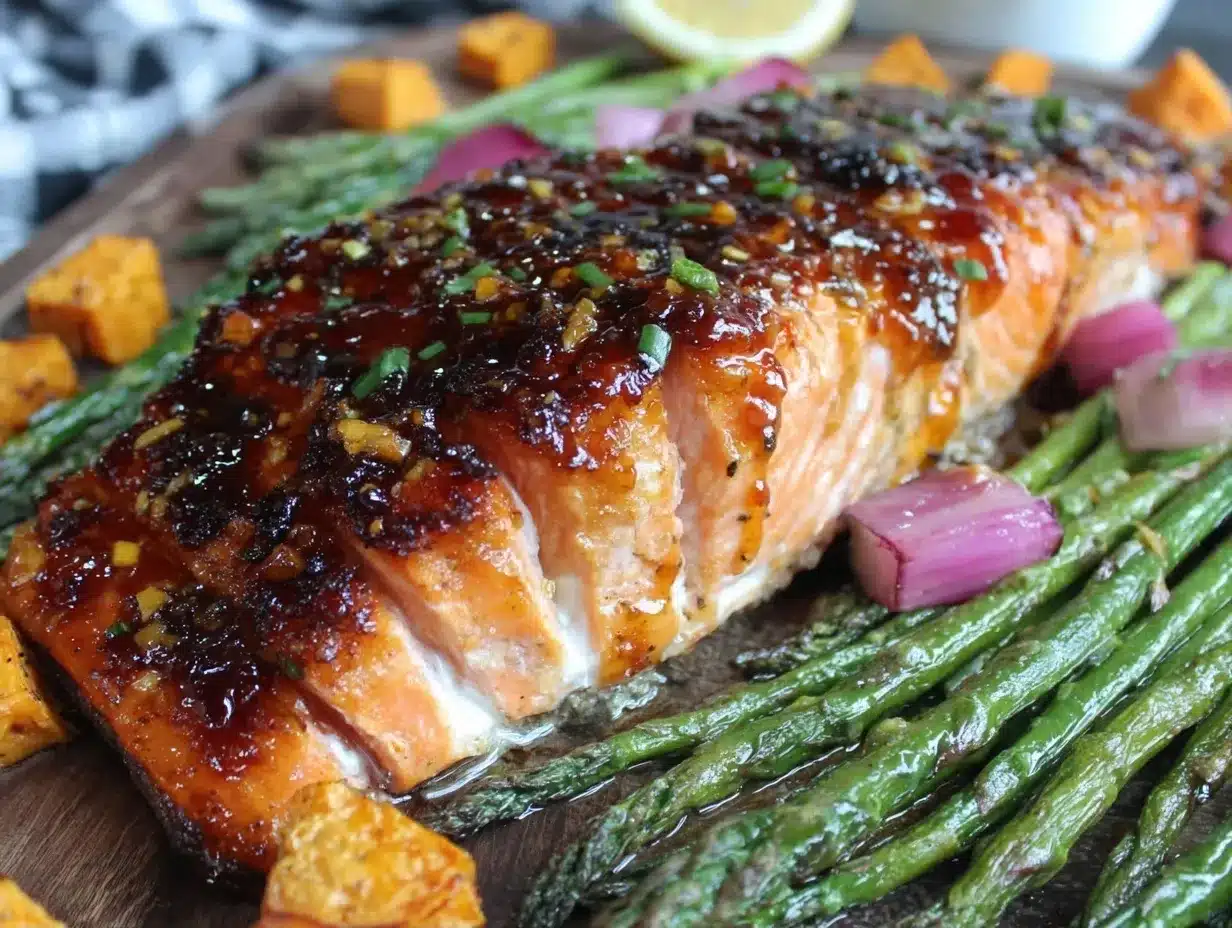 Easy Honey Garlic Salmon: 25 Min Recipe for Crispy Skin 4 easy honey garlic glazed salmon preparation steps