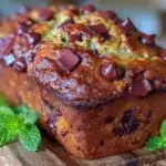 easy one-bowl chocolate chip banana bread - featured image