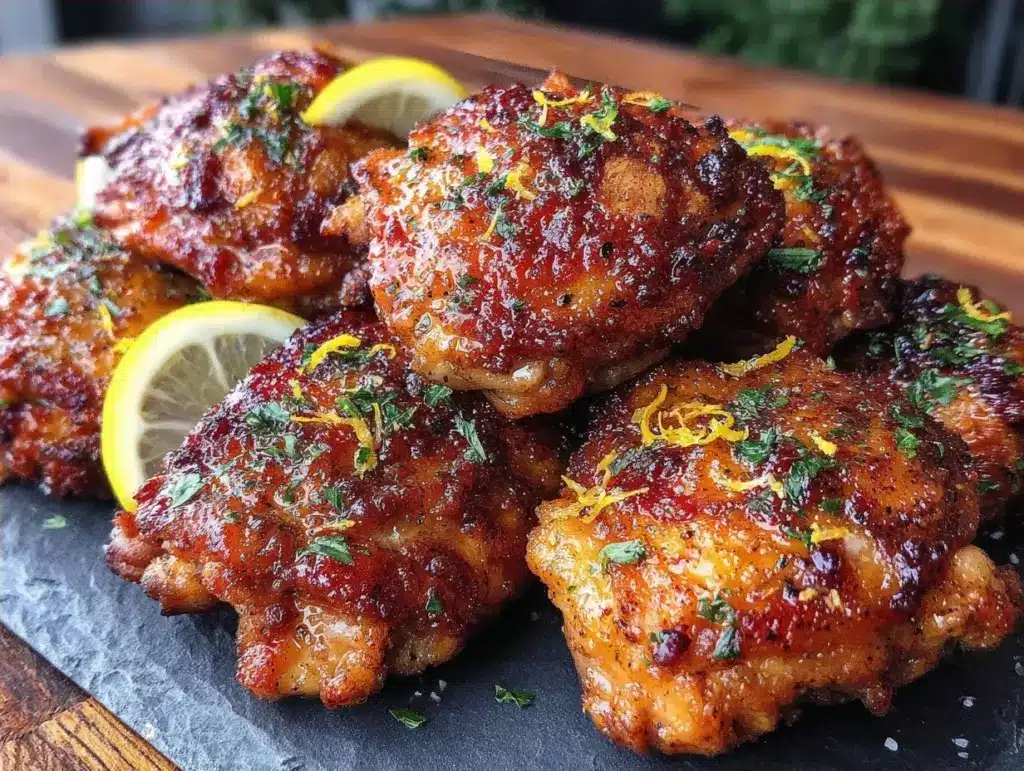 extra-crispy air fryer chicken thighs - featured image