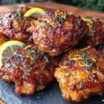 extra-crispy air fryer chicken thighs - featured image