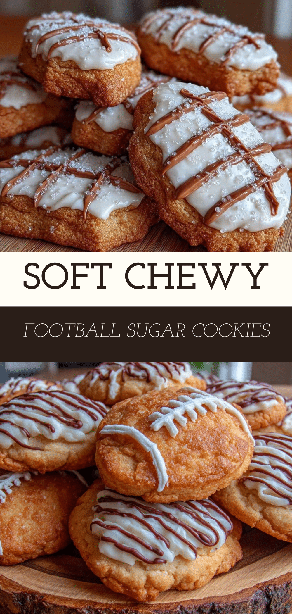 Football Sugar Cookies: Make Once, Eat 4x This Week 5 football sugar cookies with royal icing recipe