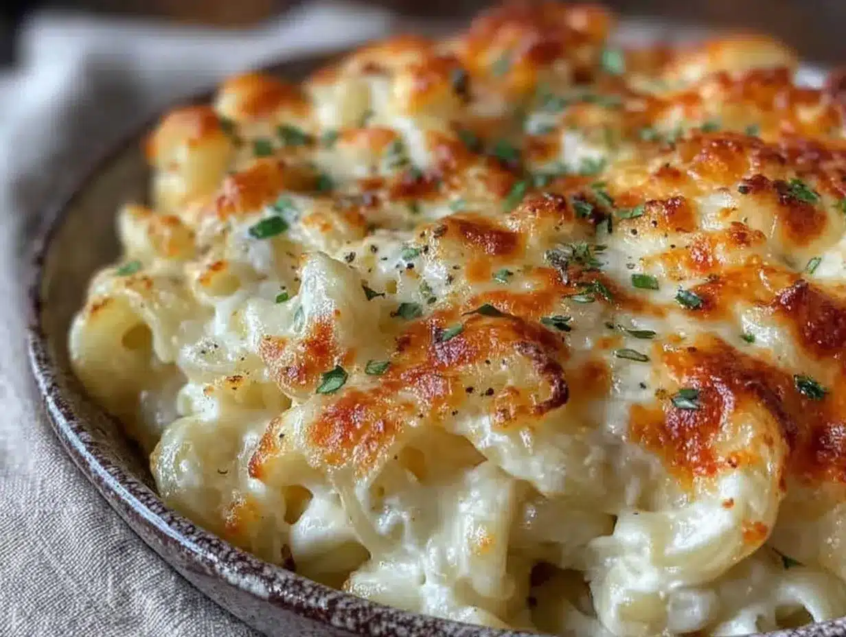 Grandma’s Creamy 3 Cheese Baked Mac and Cheese 4 Grandma’s Creamy 3 Cheese Baked Mac and Cheese preparation steps