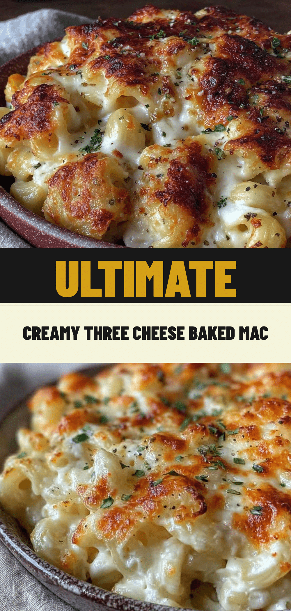 Grandma’s Creamy 3 Cheese Baked Mac and Cheese 5 Grandma’s Creamy 3 Cheese Baked Mac and Cheese recipe