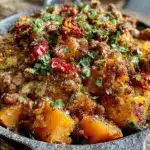 ground turkey sweet potato skillet - featured image