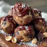 High-Protein Chocolate Peanut Butter Protein Balls - featured image