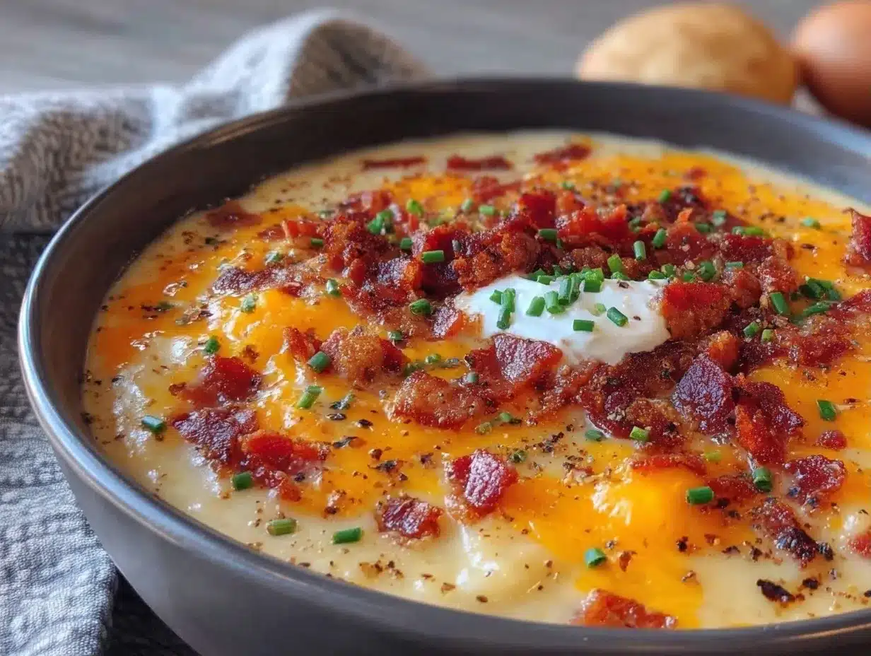 Ultra-Creamy Loaded Baked Potato Soup: Beginner-Friendly Comfort 4 loaded baked potato soup preparation steps