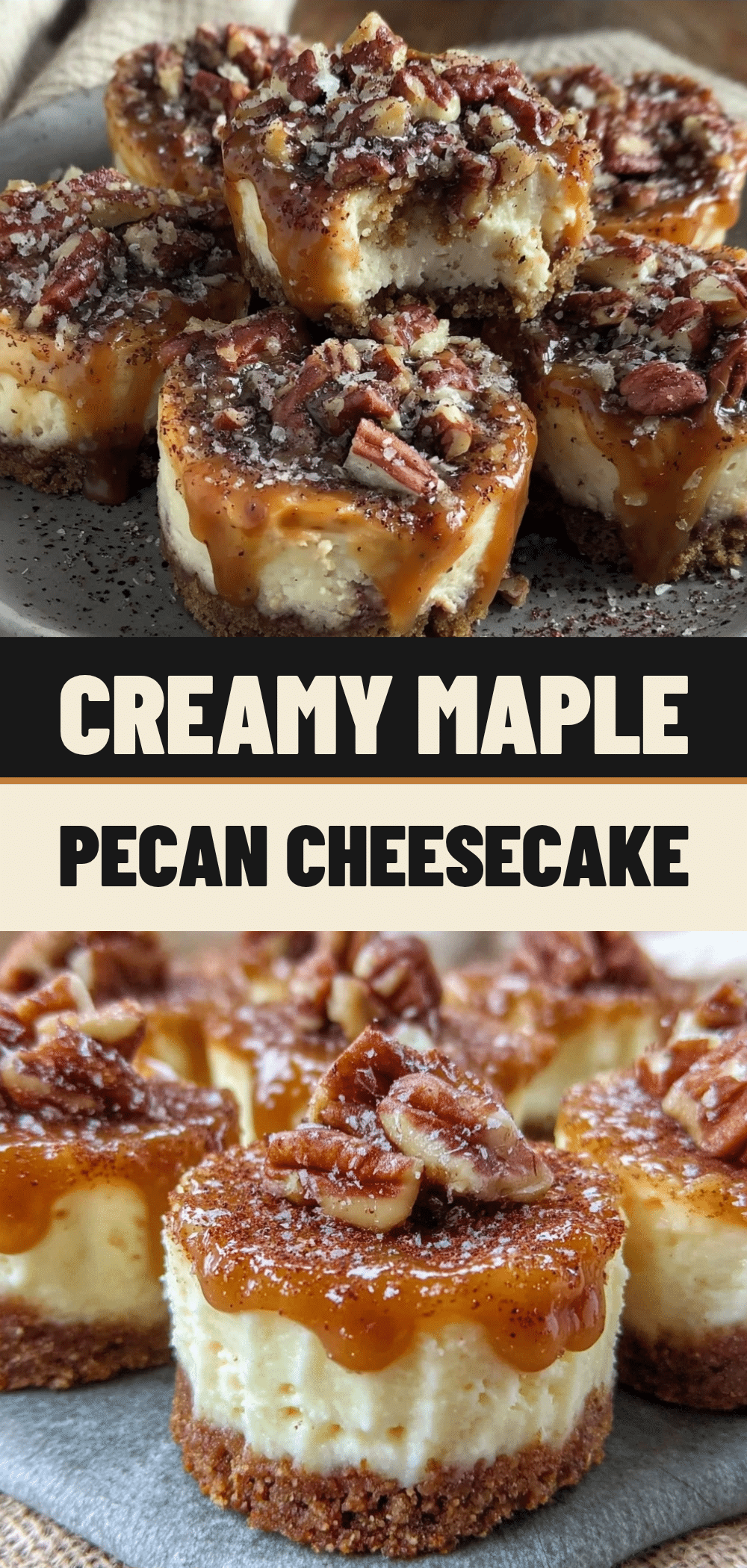 Maple Pecan Mini Cheesecake Bites: Easy Baby Shower Treats 5 Maple Pecan Mini Cheesecake Bites recipe