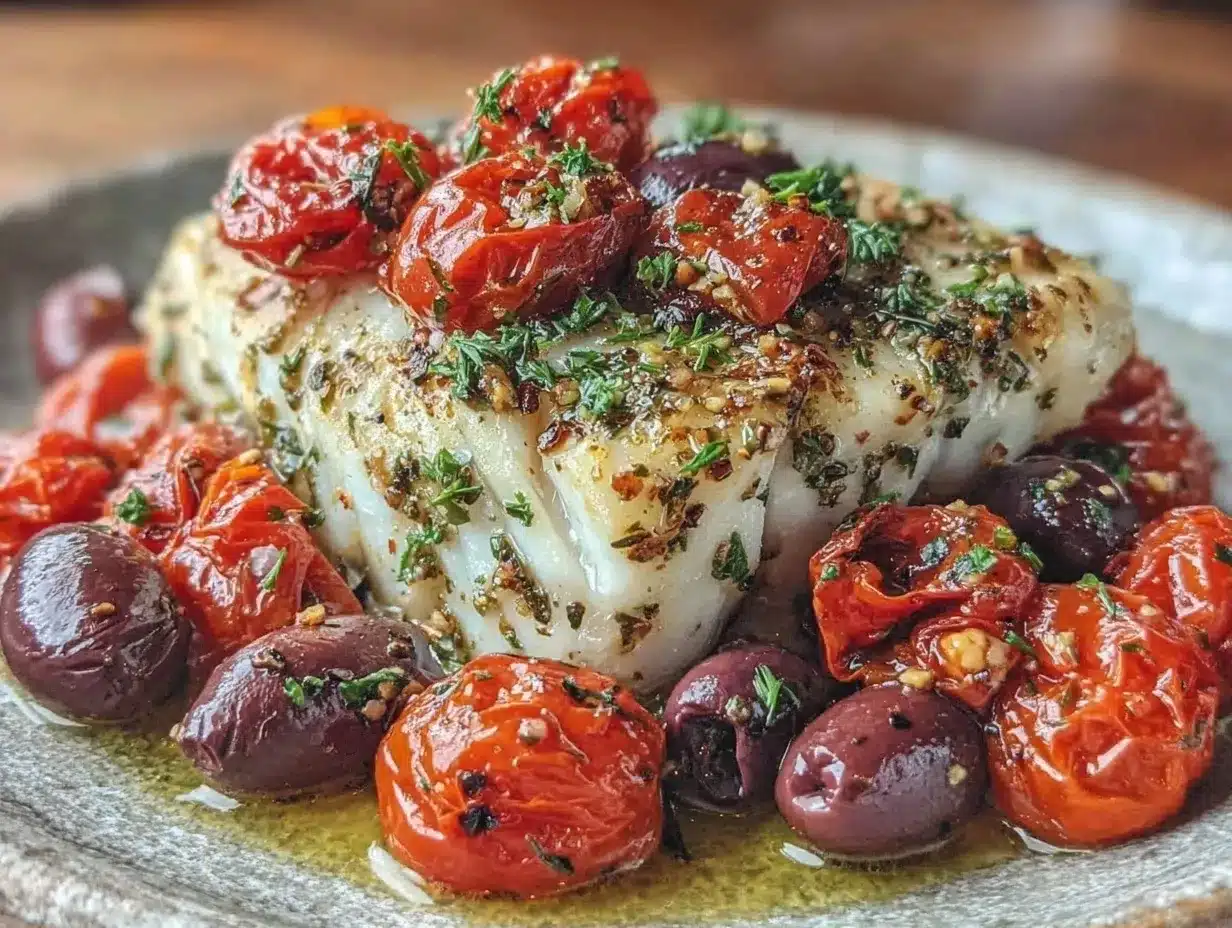 Mediterranean Baked Cod: Easy, 1-Pan Beginner Meal 4 mediterranean baked cod preparation steps