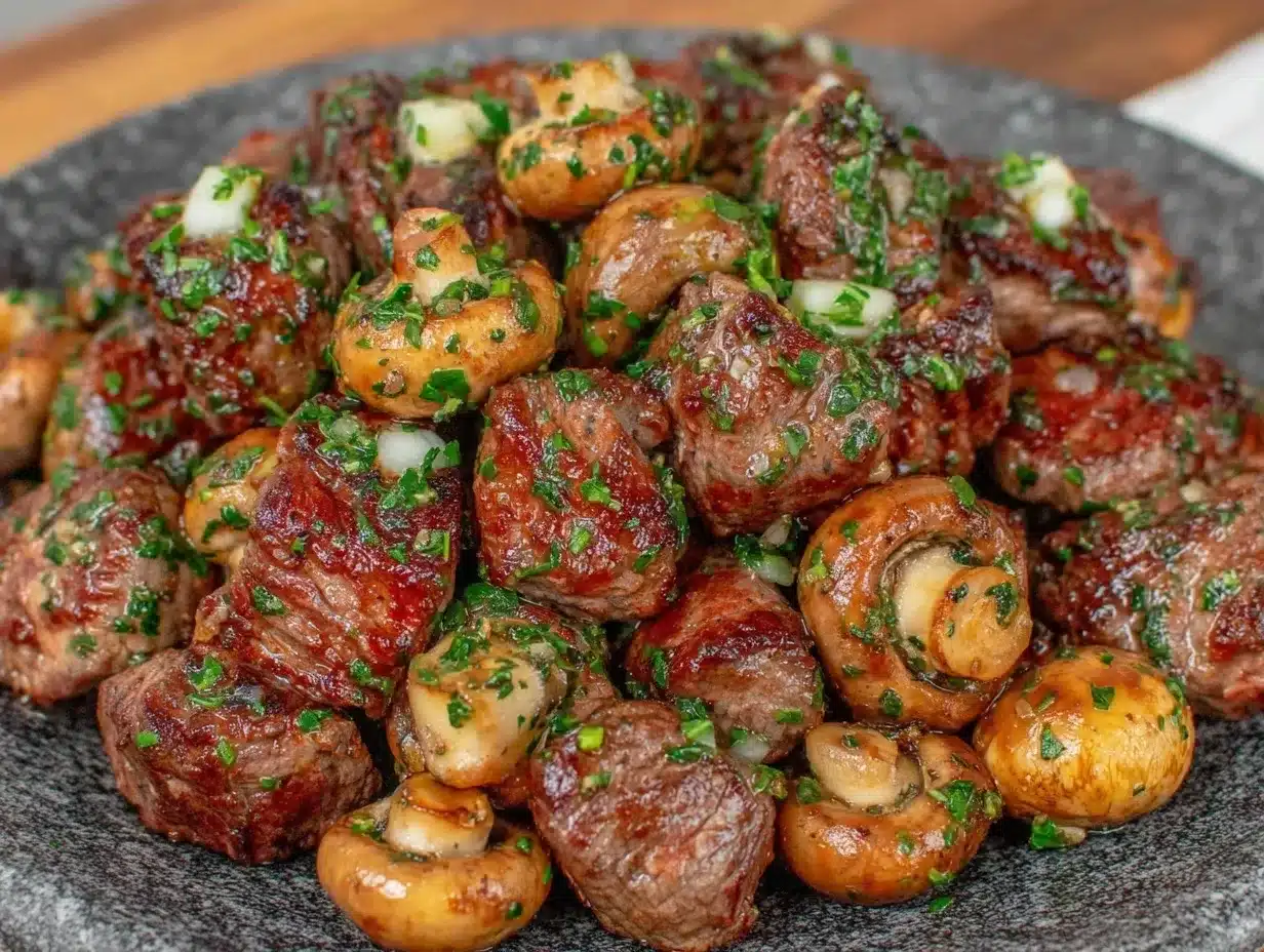 Paleo Garlic Butter Steak Bites: Best Impressive Dinner Party Recipe 4 paleo garlic butter steak bites preparation steps