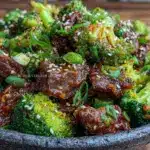 sesame garlic beef stir fry - featured image