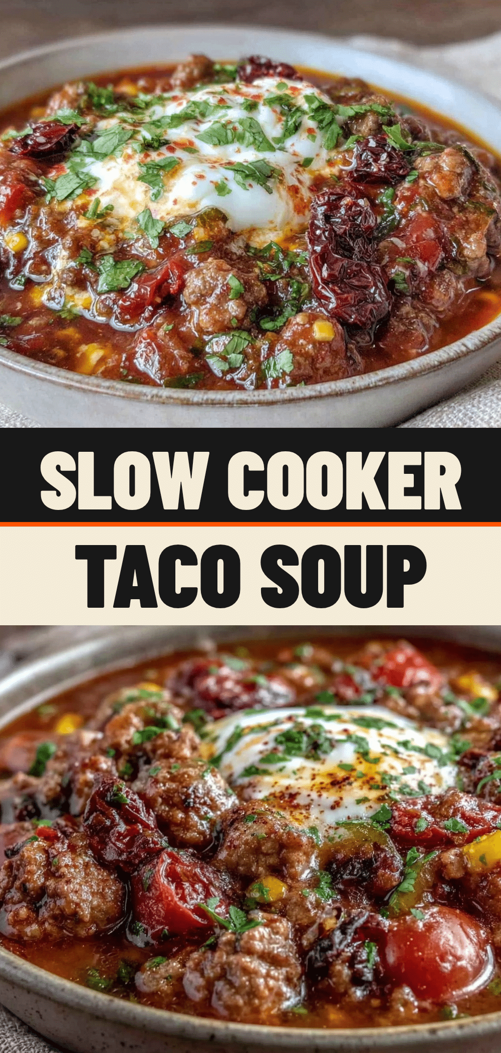 Slow Cooker Ground Beef Taco Soup: Meal Prep 5 slow cooker ground beef taco soup recipe
