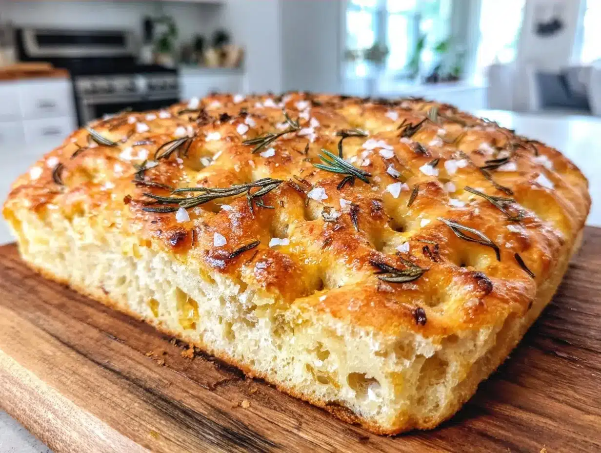 Foolproof Sourdough Focaccia with Rosemary: 1 Simple Trick 4 sourdough focaccia preparation steps