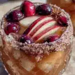 spiced fall apple cider sangria - featured image