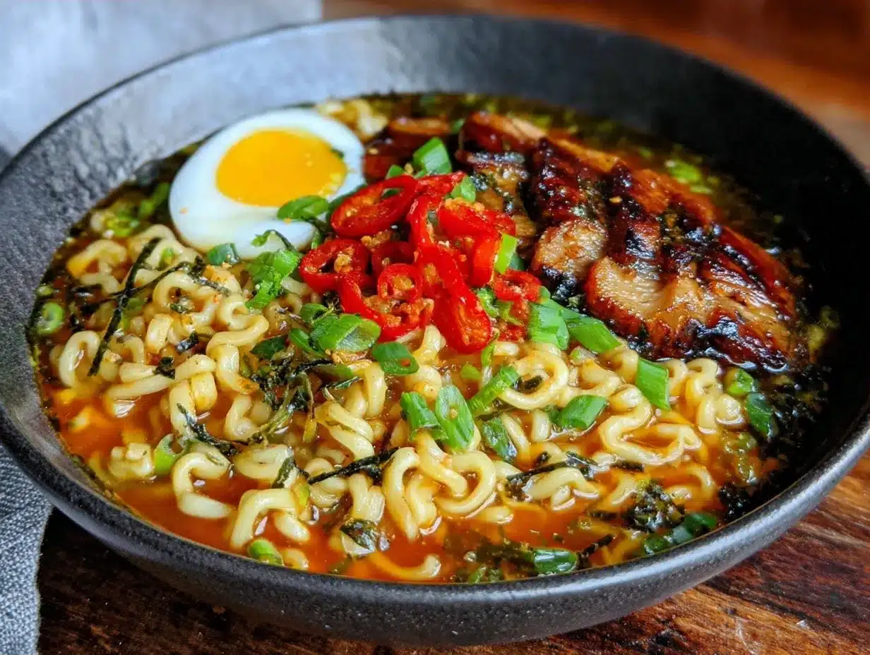 Restaurant-Style Spicy Miso Ramen: Easy Homemade Ramen 4 spicy miso ramen preparation steps