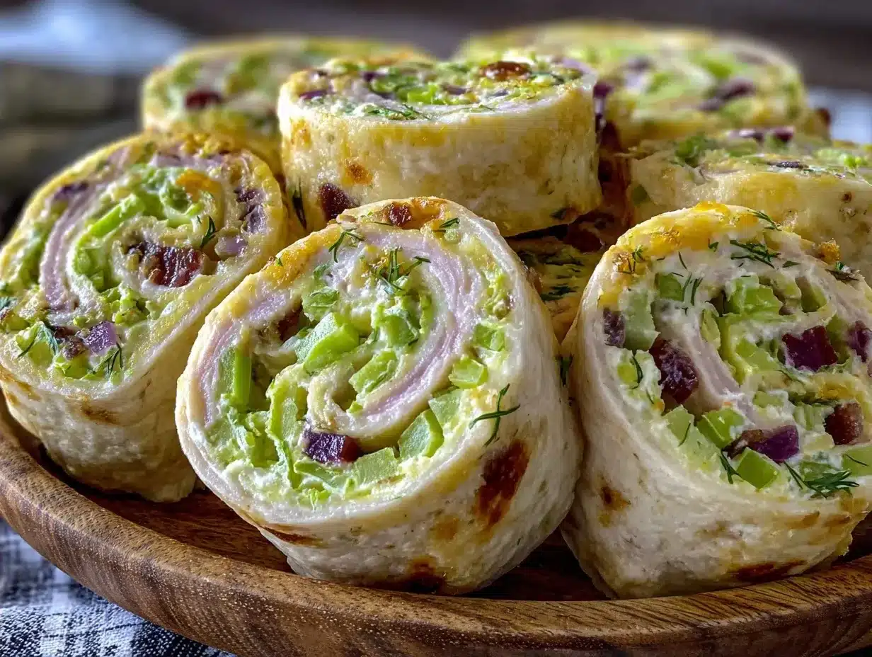 Easy Tailgate Pinwheel Sandwiches with Ranch Cream Cheese Spread 4 tailgate pinwheel sandwiches preparation steps