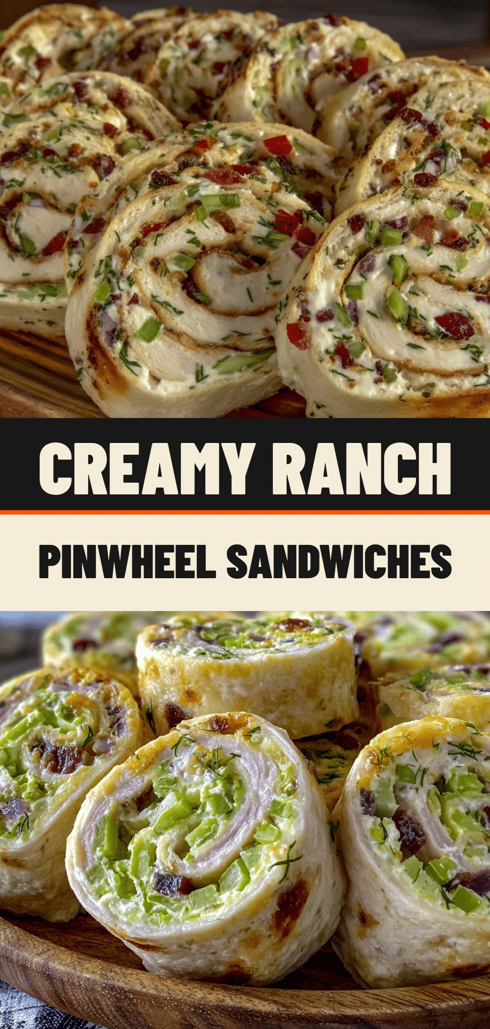 Easy Tailgate Pinwheel Sandwiches with Ranch Cream Cheese Spread 5 tailgate pinwheel sandwiches recipe