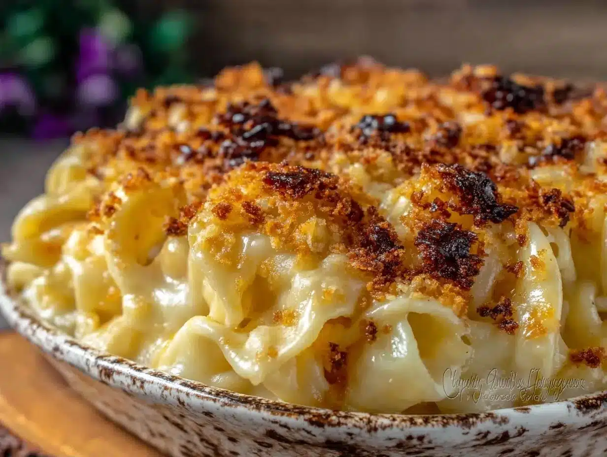 Ultra-Creamy Baked Mac and Cheese: 1 Crispy Panko Trick 4 Ultra-Creamy Baked Mac and Cheese preparation steps