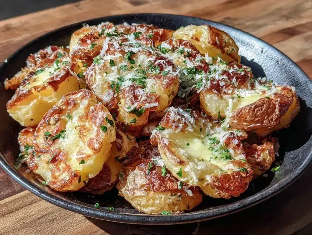 ultra-crispy smashed potatoes - featured image