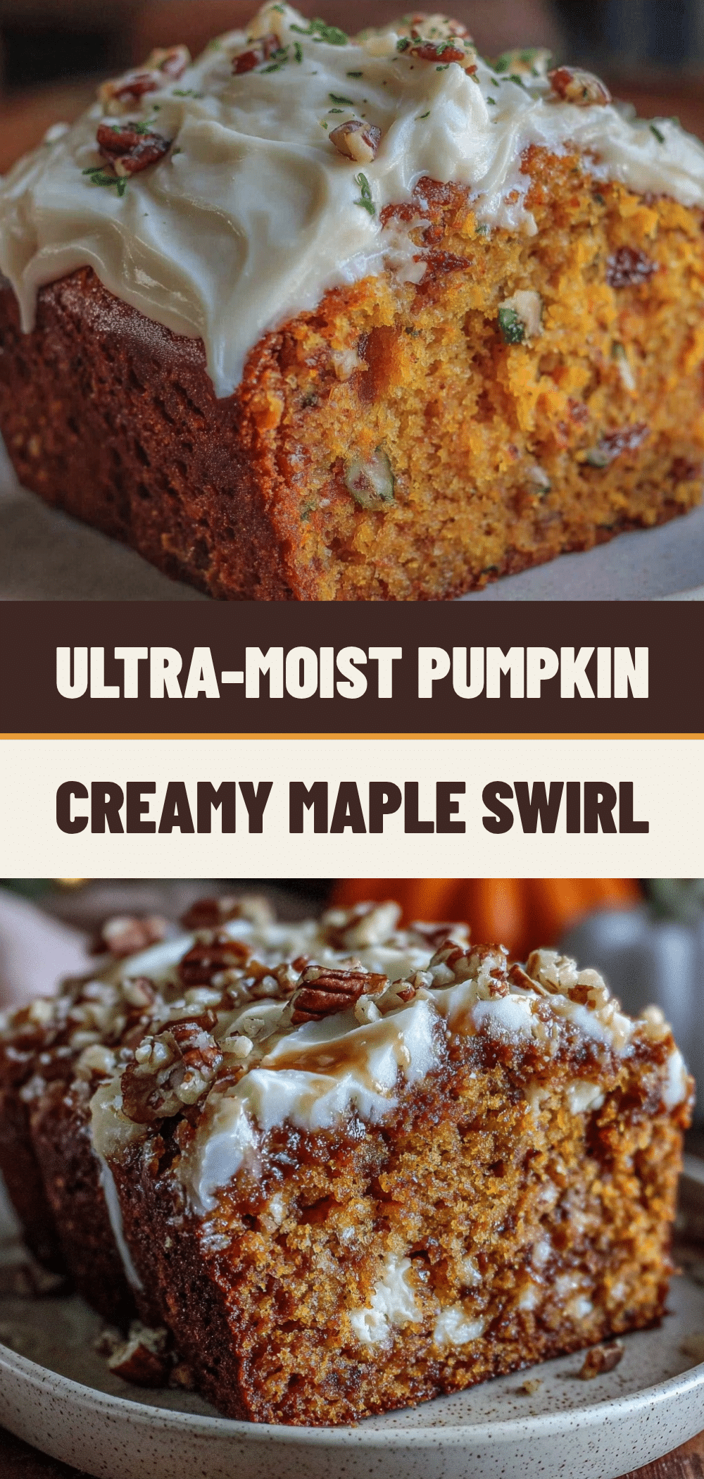 Ultra-Moist Pumpkin Bread with Maple Cream Cheese Swirl 5 Ultra-Moist Pumpkin Bread with Maple Cream Cheese Swirl recipe