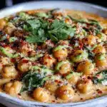 vegan creamy coconut chickpea curry - featured image
