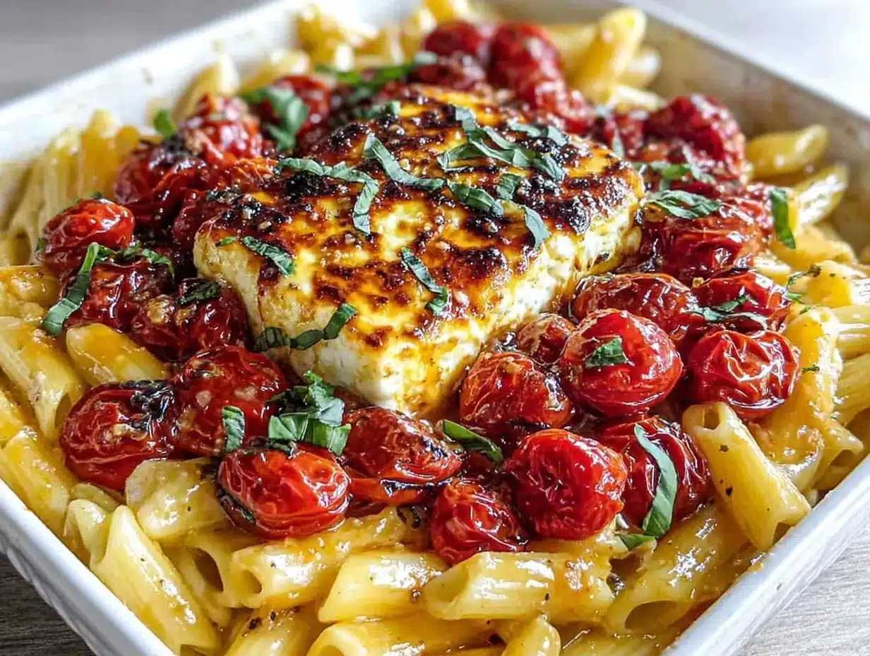 Viral Baked Feta Pasta: The One to Make When You Need Self-Care 4 Viral Baked Feta Pasta preparation steps
