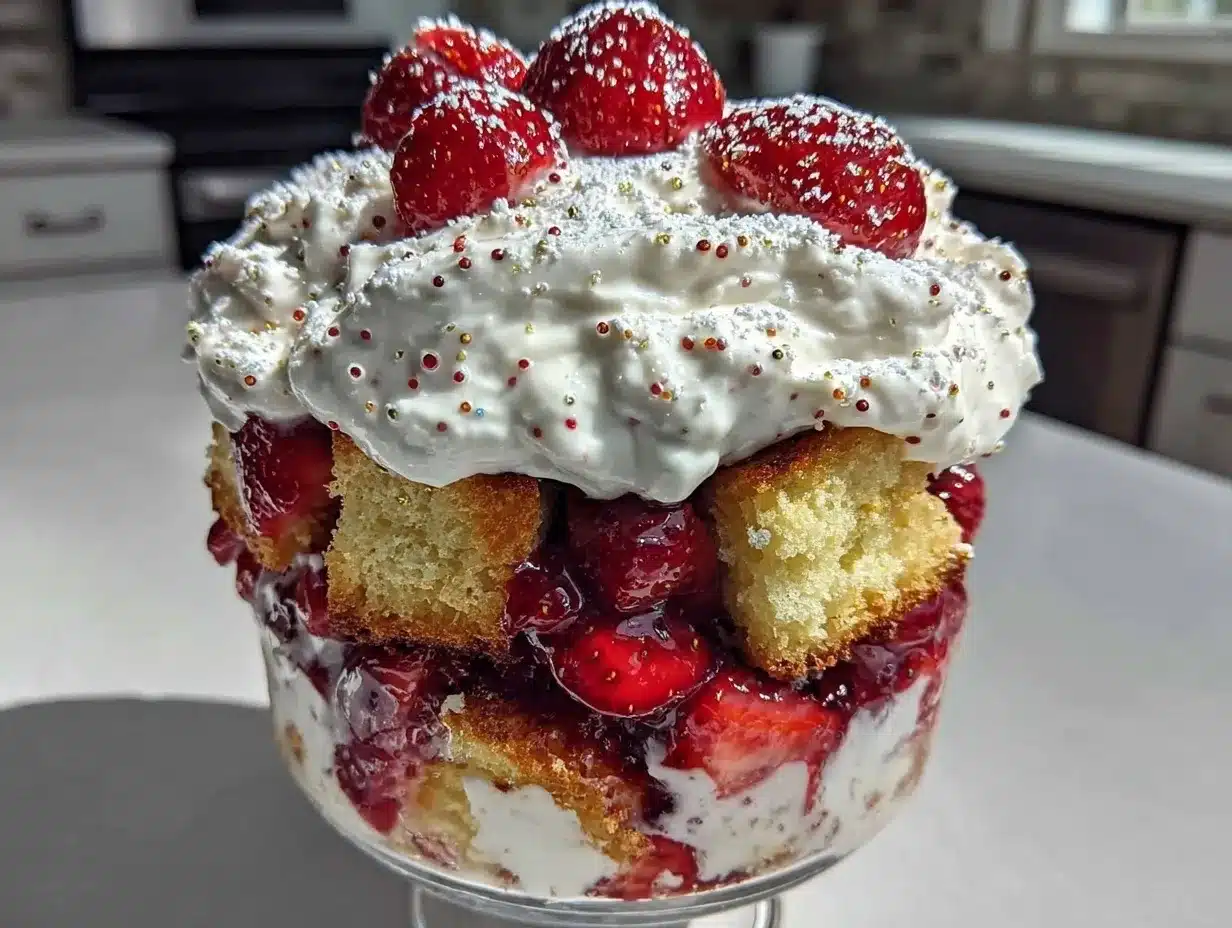 Whipped Strawberry Shortcake Trifle: 5-Step Gluten-Free Proof 4 whipped strawberry shortcake trifle preparation steps